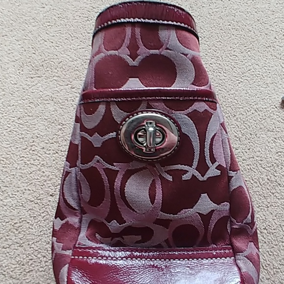 Maroon Coach Handbag/Purse - Picture 8 of 8